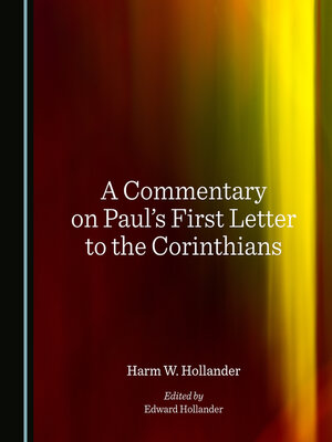 cover image of A Commentary on Paul's First Letter to the Corinthians